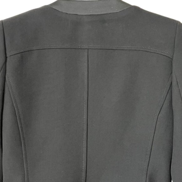 Zara Trafaluc Ponte Knit Moto Cropped Jacket Zippers - Black - S - Picture 3 of 10